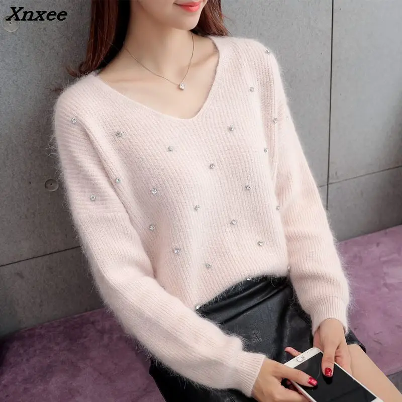 

2018 Thickening turtleneck sweater female pullover Spring and winter basic shirt loose batwing sleeve long-sleeve top coarse