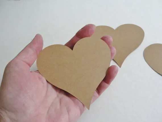 

heart Wedding Place Cards romantic birthday birdal baby shower party Scrapbook Embellishments, Wishing tree gift Tagspc001