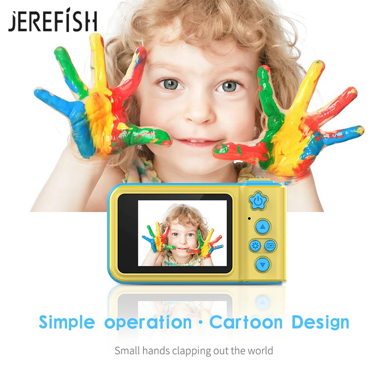 JEREFISH мини цифровая камера 2 дюйма мультяшная Милая игрушки детский подарок на
