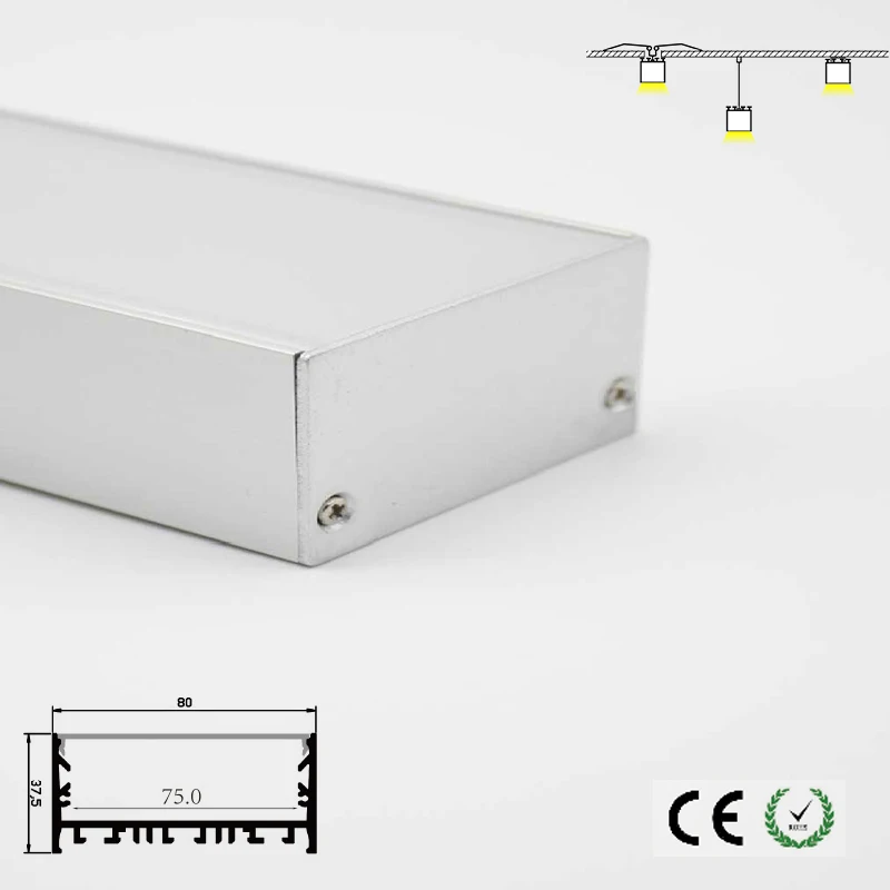 Высококачественные алюминиевые светодиодные каналы светодиодная лампа