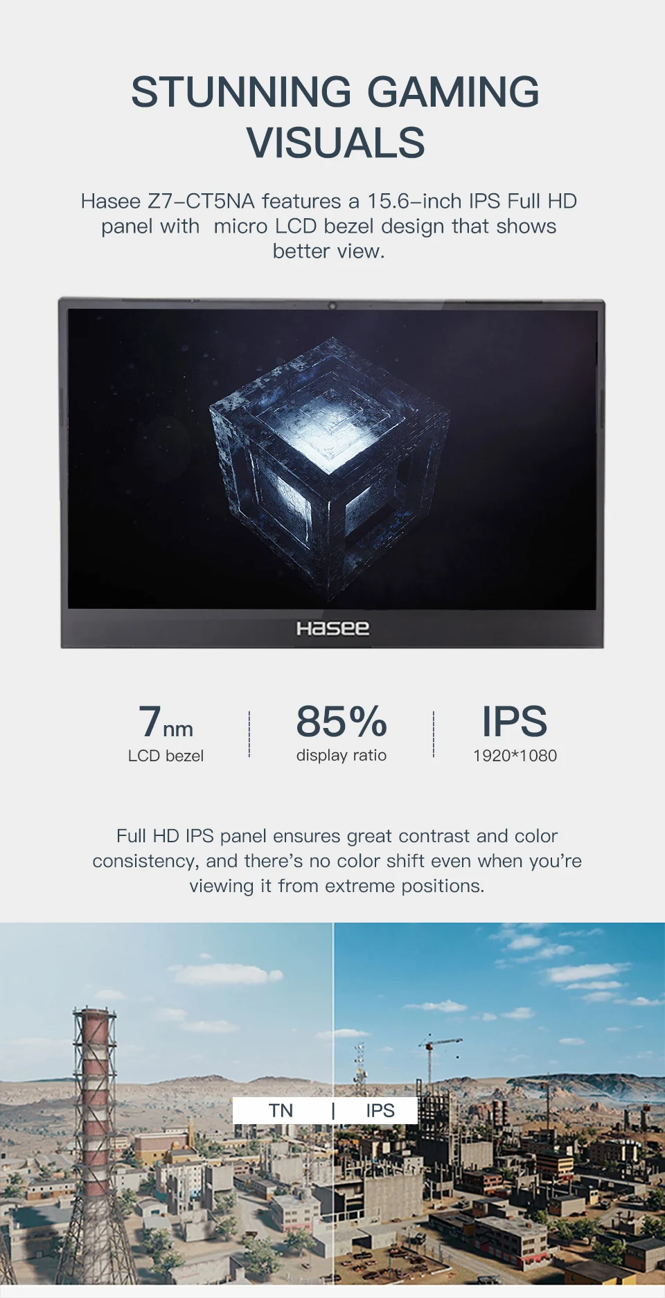 Ноутбук hasee Z7-CT5NA для игр(Intel 9Gen I5-9300H+ GTX1660Ti 6G GDDR6/8G ram/512G SSD/DOS/15,6 ''IPS