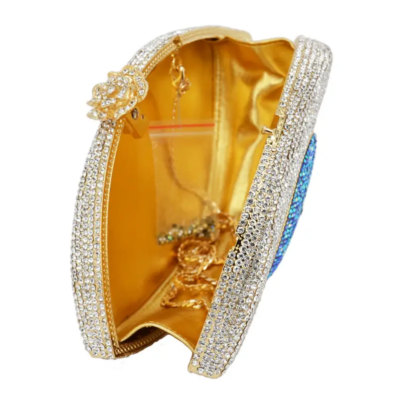 Стильная женская сумка Devil eye роскошная вечерняя с бриллиантами женский кошелек