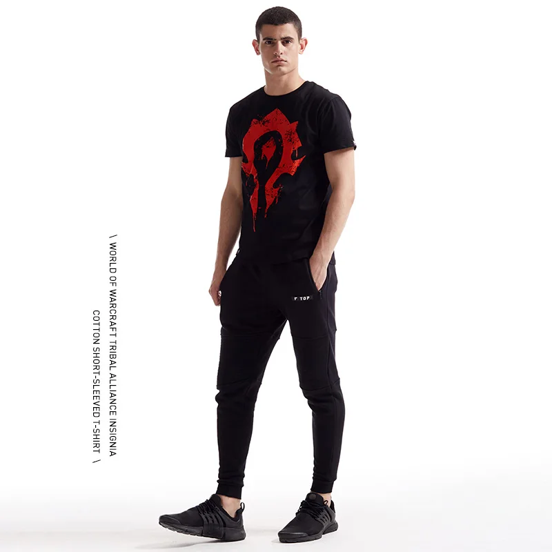 TEE7 Для мужчин игры WOW Повседневное футболка Tribe навсегда эмблема Размеры M-4XL