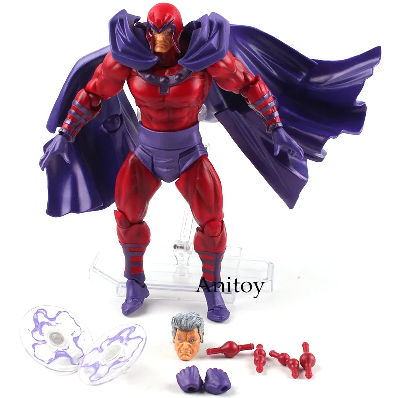 Marvel Comics X-Для мужчин Мстители Магнето Figma серии № 006 ПВХ X Для мужчин Amazing Ямагучи статуэтки коллекционные модели игрушки - Цвет: Magneto Baged