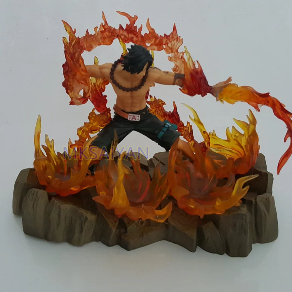One Piece Эйс экшн-фигурки Zero Fire Fist Led Light аниме-фигурка игрушки для детей коллектор украшение кукла подарок