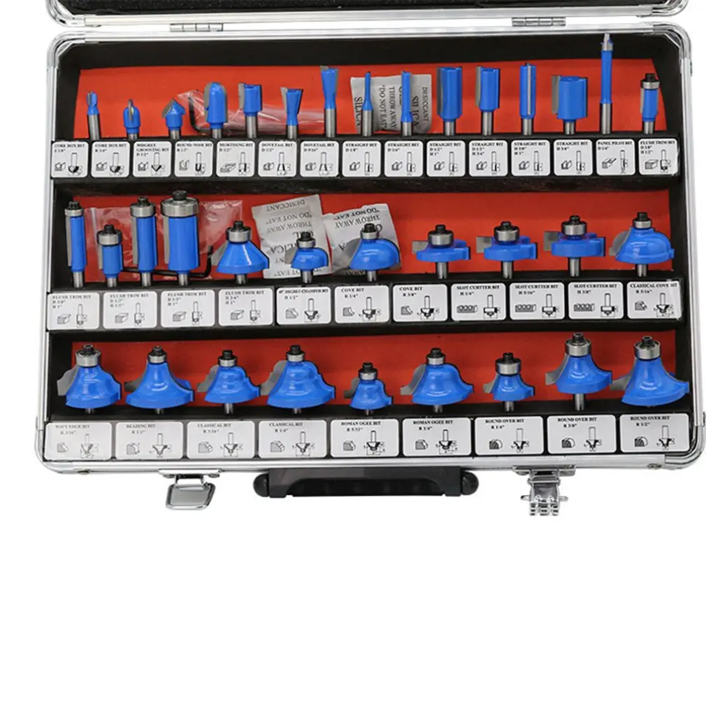 Набор фрез из 35 штук обрезной станок деревообрабатывающий фреза набор головок |