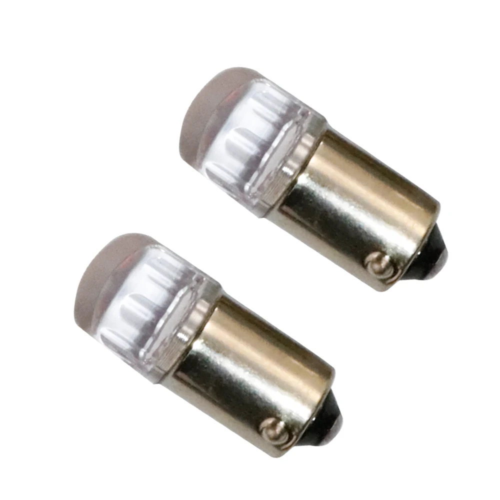 

100 шт. BA9S T4W LED 2 светодиода 2835 SMD Римская колонна точечная линза Автомобильная лампочка 7 цветов интерьерный фонарь номерного знака Клиновой габаритный фонарь