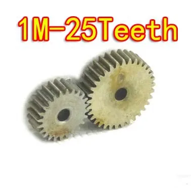 

2PCS Freeshipping Diameter:27mm 1M-25Teeth 45steel modulus spur gear .--hole d:6mm