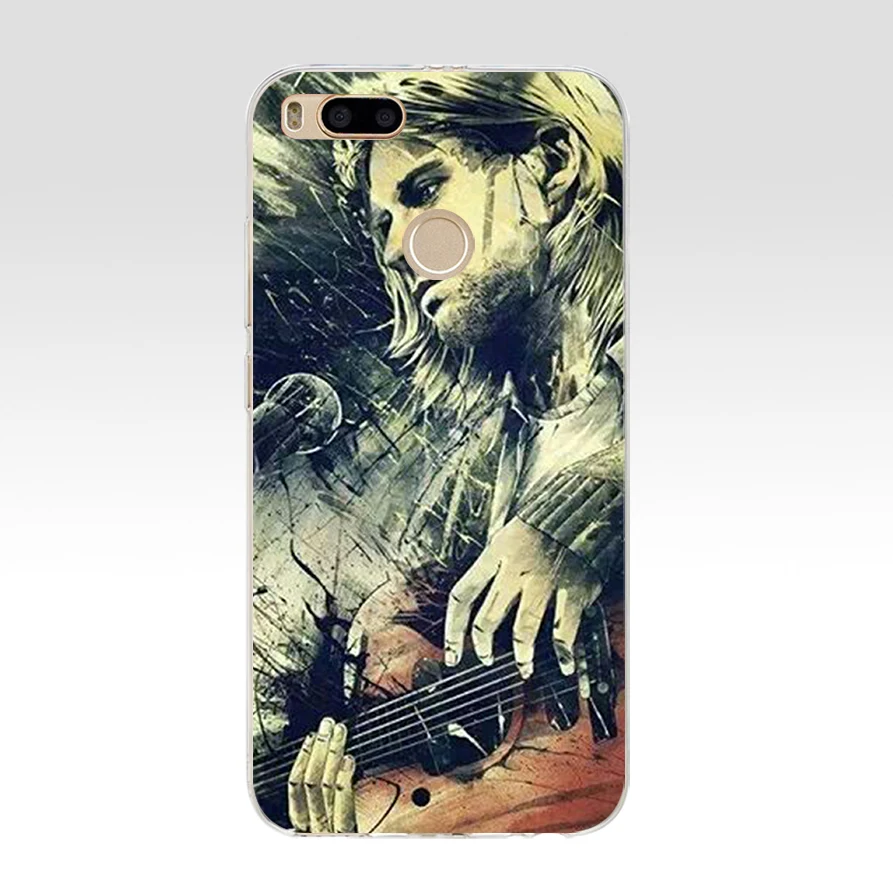 228AQ Nirvana Kurt Cobain Silicone Soft Tpu Cover phone Case for xiaomi redmi 4a 6a 4x note 5a pro mi a1 | Мобильные телефоны и