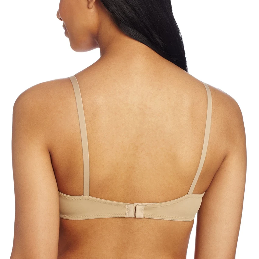 Женский комфортный бюстгальтер на косточках с эффектом пуш-ап гладкое нижнее