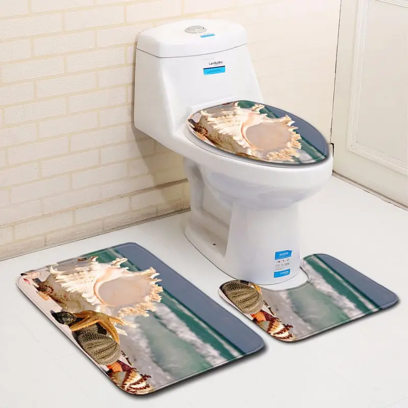 Бесплатная доставка 3 шт. морские ракушки пляжные жемчужины тенты коврик для