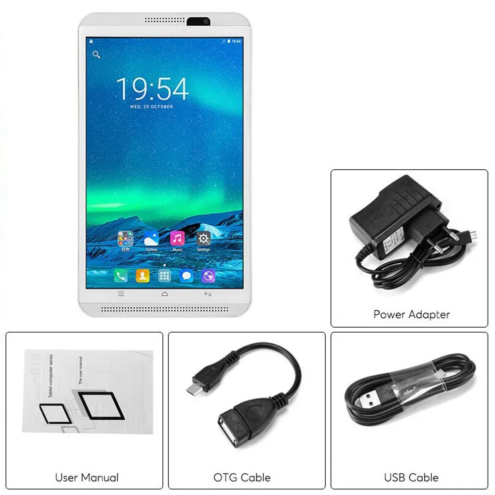 8 дюймовый 2G + 16G Android 6 0 две Sim карты камеры Wifi фаблет планшетный ПК адаптер США ЕС