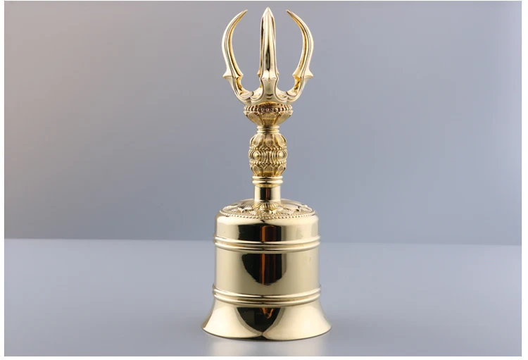 Cobre puro Tang Mi shingon 21 cm Tang Mi multiplicador Jin Gangpan vajra bell vajra-4