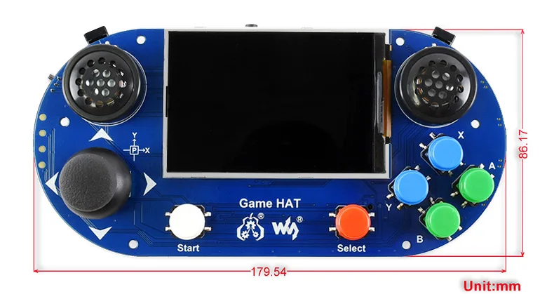 Waveshare игра шляпа RPi +/B +/2B/3B/3B + 3 5 дюймов IPS Экран 480 320 Разрешение 60 кадров опыт