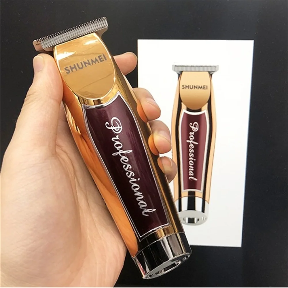 Gold 110 V-240 V профессиональная машинка для стрижки волос, триммер для стрижки бороды бритва 0,01 мм для бритья, машинка для стрижки волос, для Для мужчин Парикмахерская косилки - Цвет: Gold