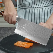 Нож для нарезки из дамасской стали 6 5 дюйма|Кухонные ножи|