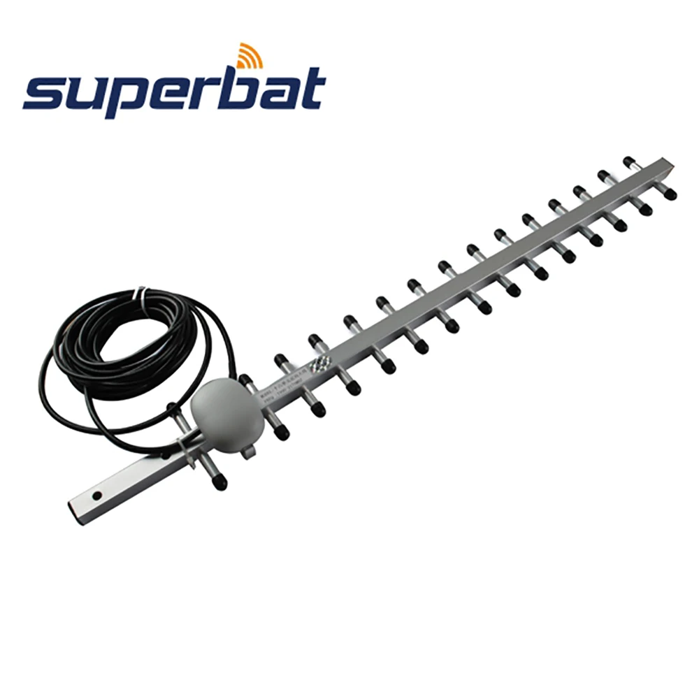 Superbat 1990-2170MHz 16dbi 3G Antenna Yagi Aerial Siganl Booster for RP-SMA Male Connector 500cm Cable for 3G Wireless