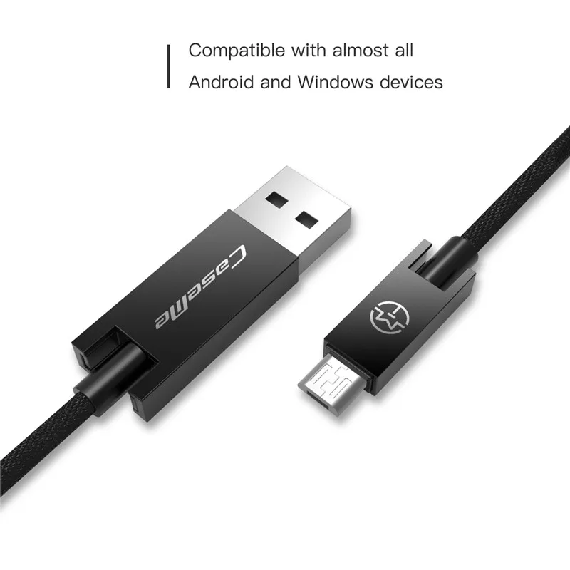 Caseme Micro USB кабель Android плетеный нейлоновый Зарядное устройство быстрая зарядка