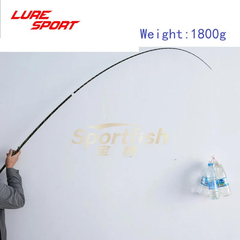 LureSport 2 28 м жесткая удочка для лодки пустая камуфляжная карбоновая секции
