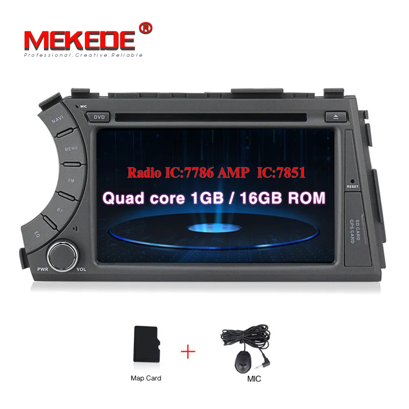 Standard model Самая низкая цена! 7-дюймовый 2din android8.1 Автомобильный dvd плеер для Ssangyong Actyon Kyron 2005-2013 с gps навигации quad core wifi BT - Цвет: Standard model