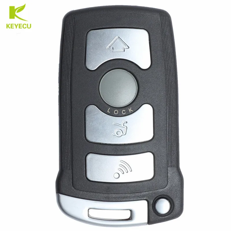 Сменный смарт ключ KEYECU корпус без ключа для входа 4 кнопки BMW 7 серии 745 750 745i 745Li 750i