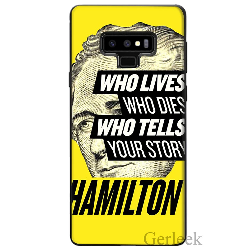 Чехол для телефона Hamilton Musical Lyrics Galaxy A5 A6 Plus 2017 A8 2018 Note 8 9|Чехлы-накладки| |