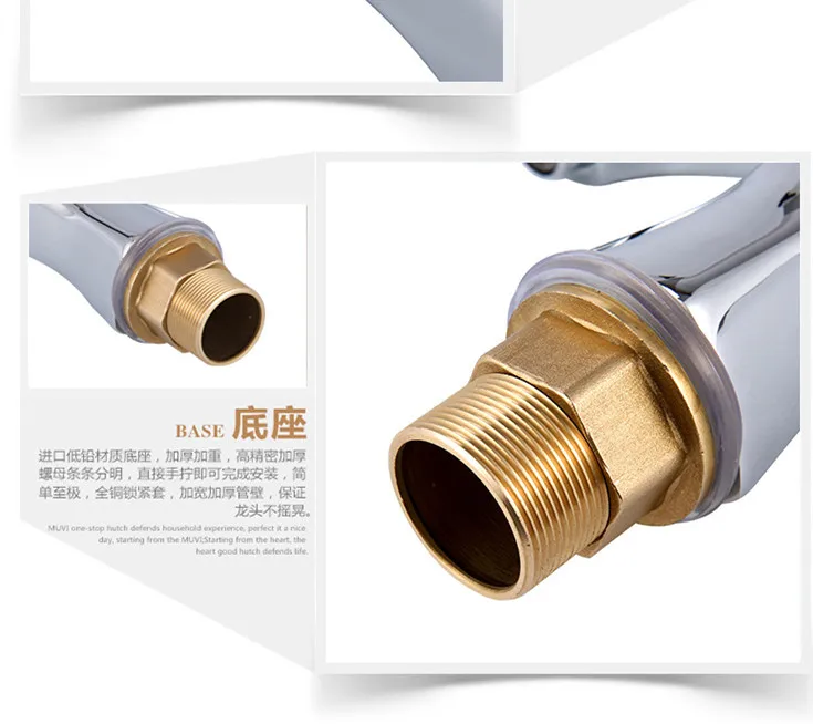 Free Shipping Square Bathroom Basin Sink Faucet With Single Handle Hole Of Solid Brass | Обустройство дома