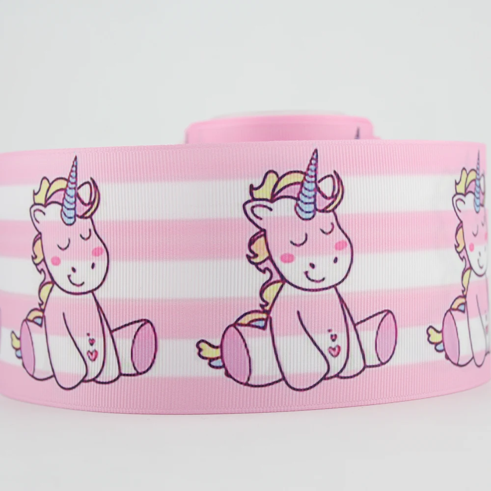 

3" pink stripe grosgrain ribbon 75mm handmade materials ribbons and diy bows fabric webbing cheer bow material 10 yards