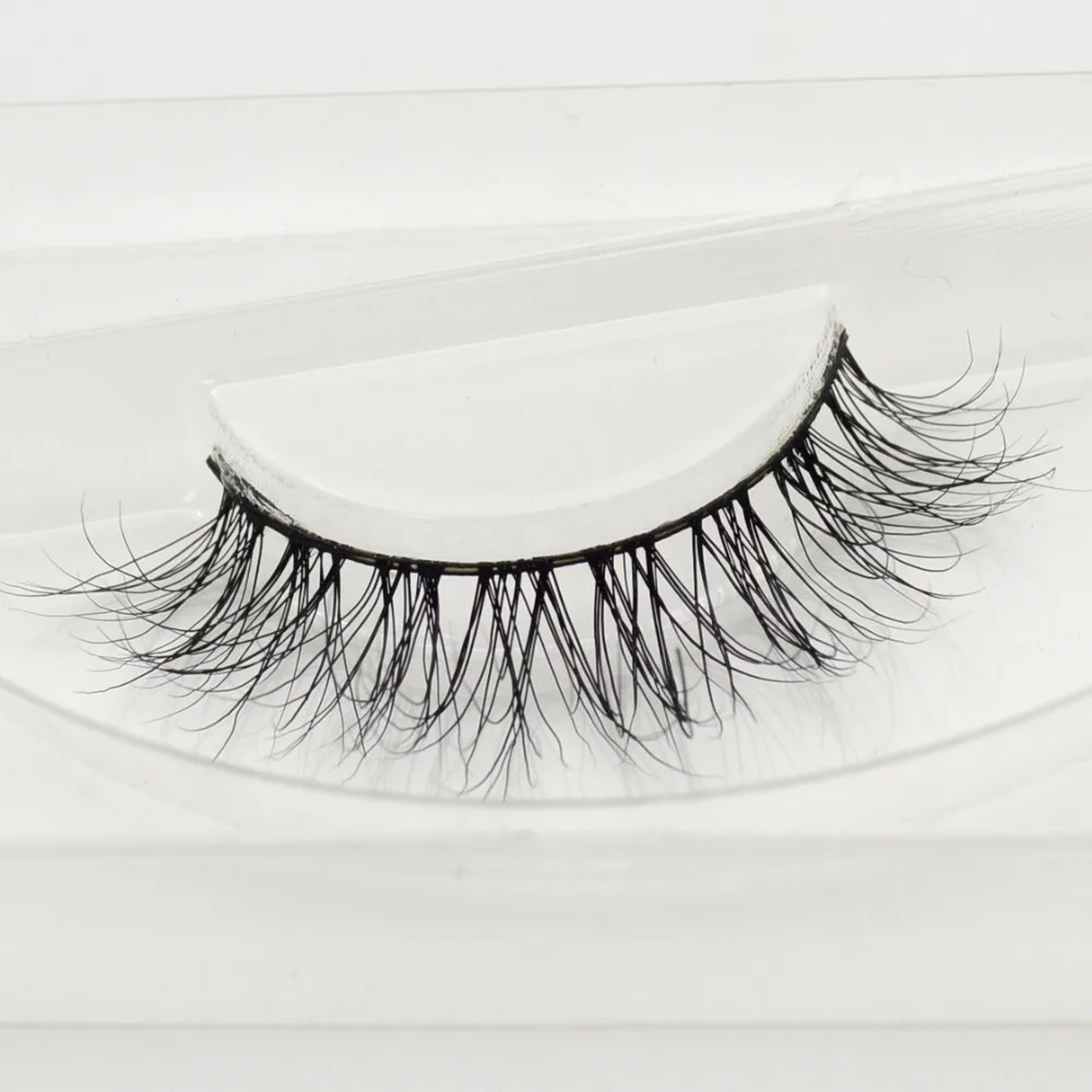 visofree 1 pair 3d mink lashes wholesale 100% real fur Handmade crossing individual strip thick lash A20 | Красота и здоровье