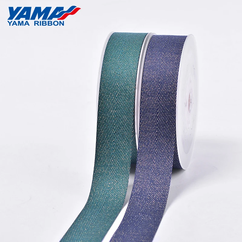 YAMA Gold Purl Twill Ribbon 9 мм 16 19 25 38 50 ярдов/рулон 3/8 &quot5/8&quot 3/4 &quot1&quot 1 5 &quotдюйма для