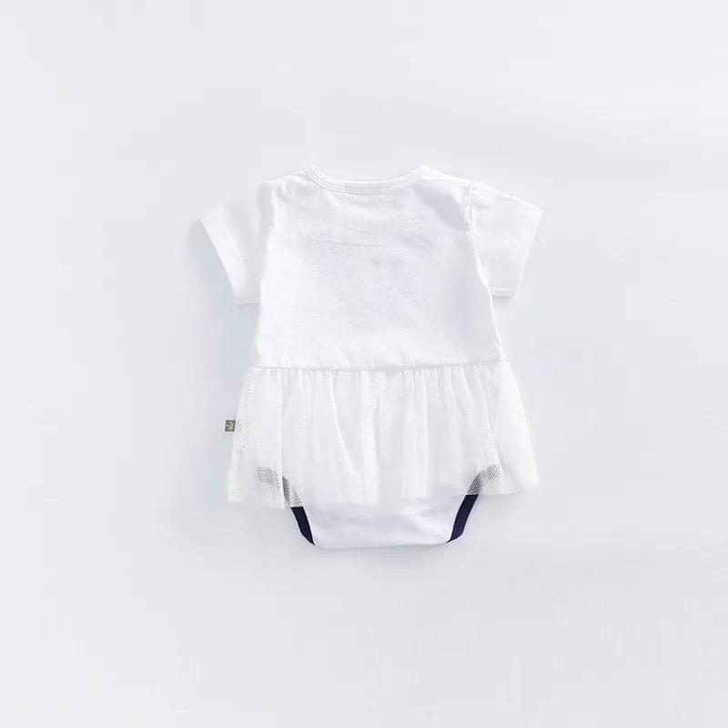 Летнее платье для маленьких девочек платье-комбинезон Fashion Боди синий детское