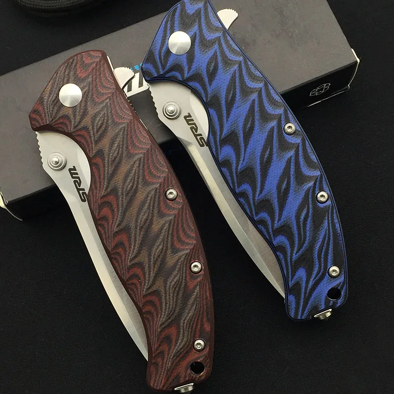 SRM 1005 GQ 9Cr14MoV Balde изогнутая ручка G10 высокая твердость шариковый подшипник Флиппер