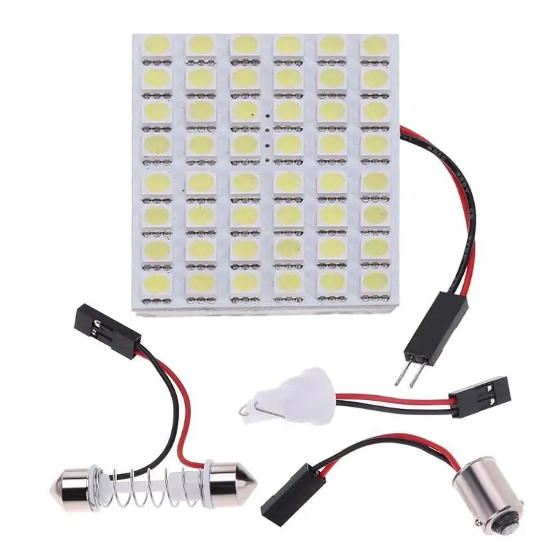 5050 48LED Высокое качество T10 5050/3528 48SMD светодиодный интерьер автомобиля белый светильник бортовой панельный светильник Интерьер автомобиля лампа для чтения - Испускаемый цвет: 5050 48LED