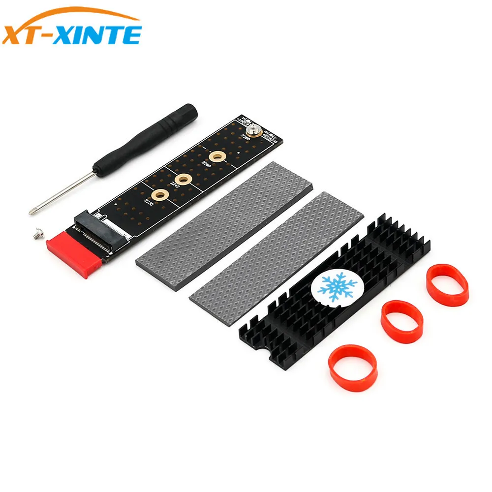Для NVME адаптер карта для NGFF M.2 M ключ к PCI E 1x Express Raiser расширение с радиатором