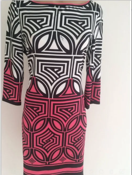 Платья распродажа прямые продажи шелковое цельнокроеное Элегантное трикотажное