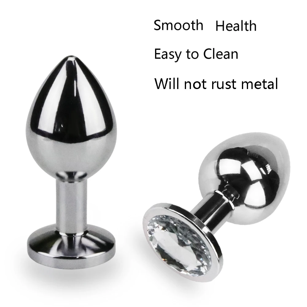 Алмазный из нержавеющей стали та же секс игрушка задняя Анальная пробка