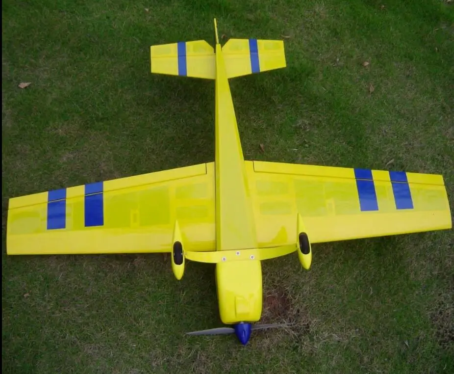 HAIKONG EXTRA 300 10E 37 2 дюймов электрический RC деревянная модель самолета желтый и синий
