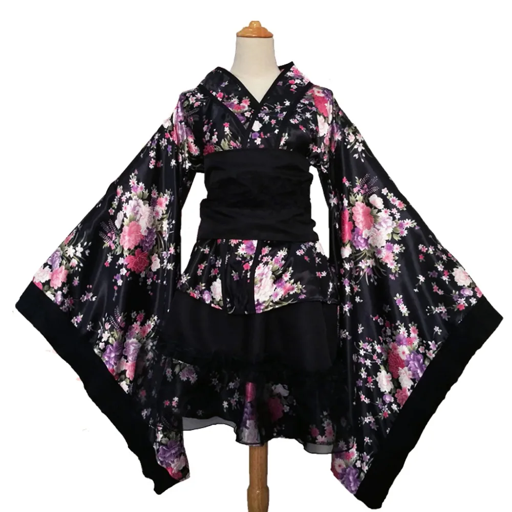 

Shanghai Story Womens Printing Kimono Dress Short Style Party Dress