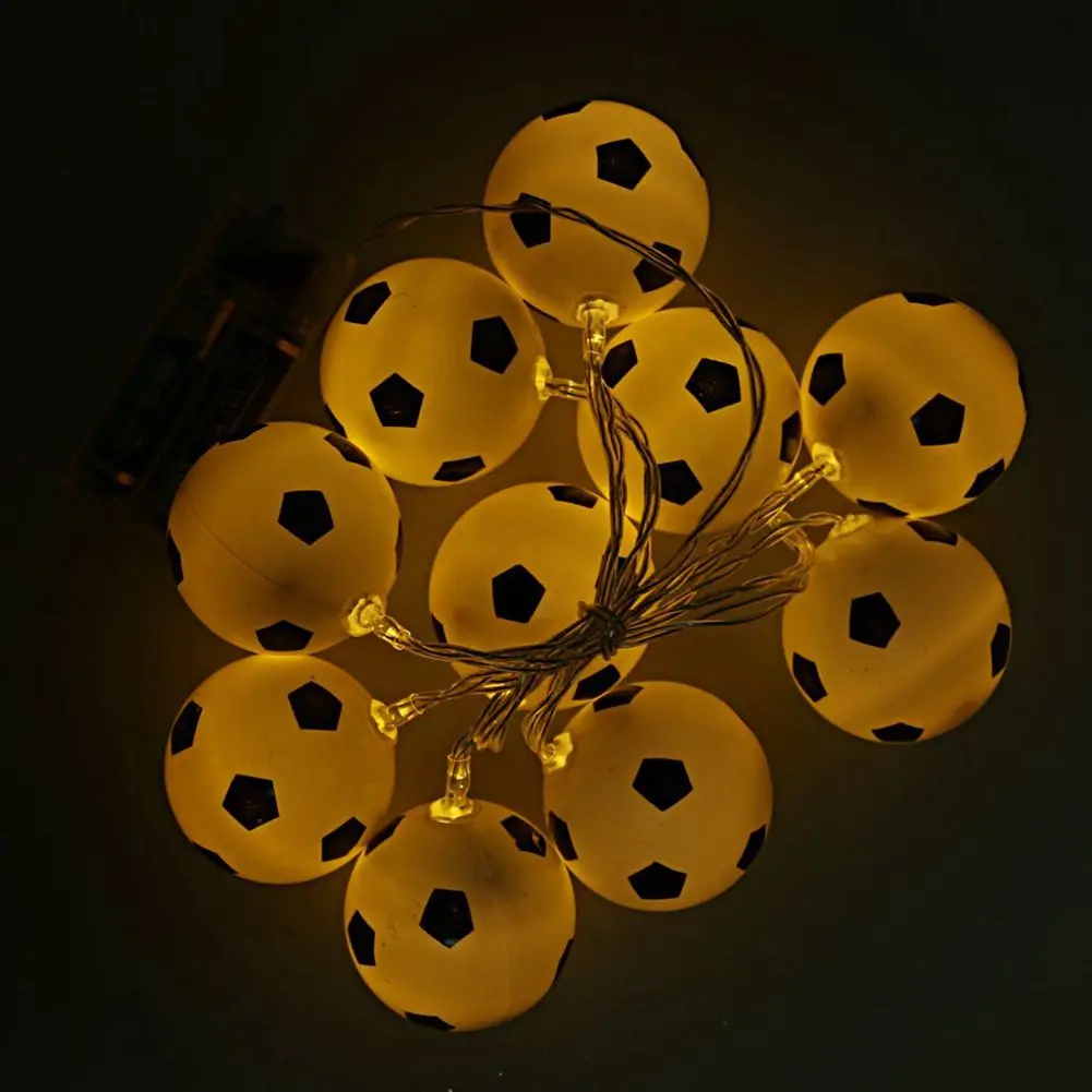 SHGO-Football Shape String Light Strip Lamp 10-LED Рождественский Декор теплый белый | Лампы и освещение