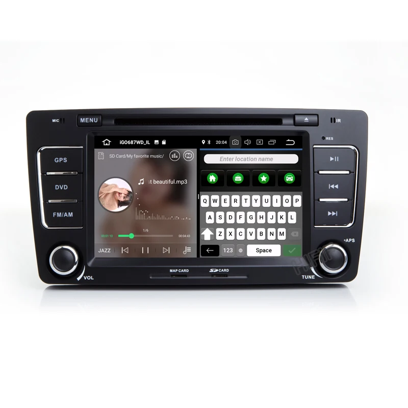 7 &quotHD IPS Android 10 4G 64G 2din HD Автомобильный dvd-плеер с экраном gps для Skoda Octavia A5 Yeti Fabia 2008-2013