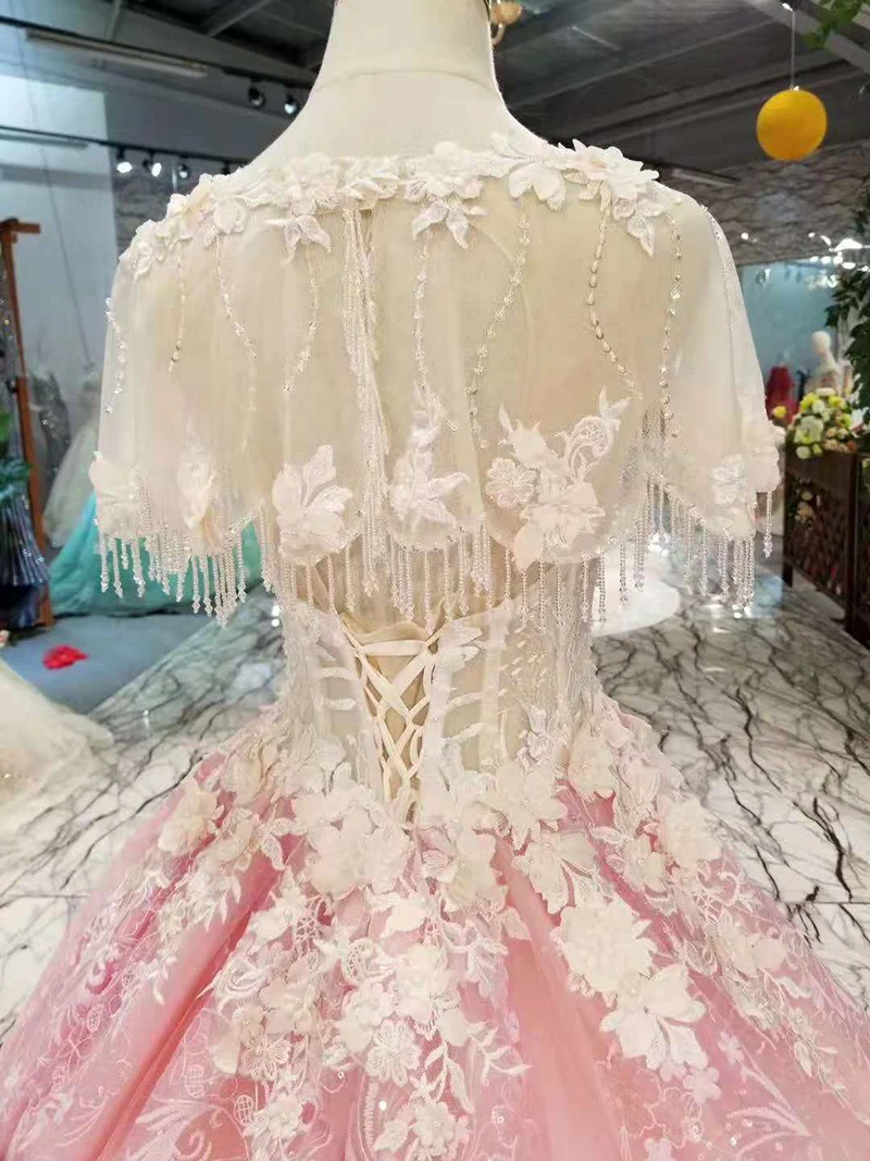 LSS175 розовый Праздничные платья для девочек футболка с короткими рукавами
