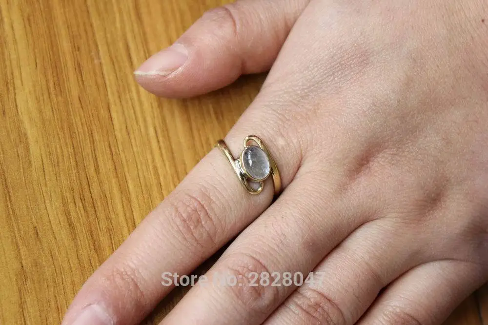 Ювелирные изделия из тибетской латуни RG308 инкрустированное красочным камнем