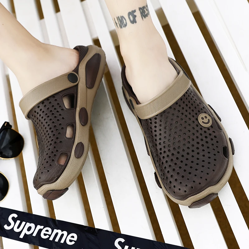 2019 уличные сандалии летние пляжные легкие шлепанцы мужские быстросохнущие туфли