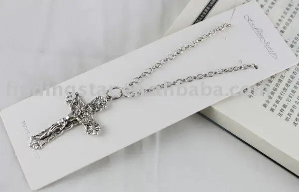 

FREE SHIPPING 3PCS Tibetan silver Cross Pendant Necklace #20050