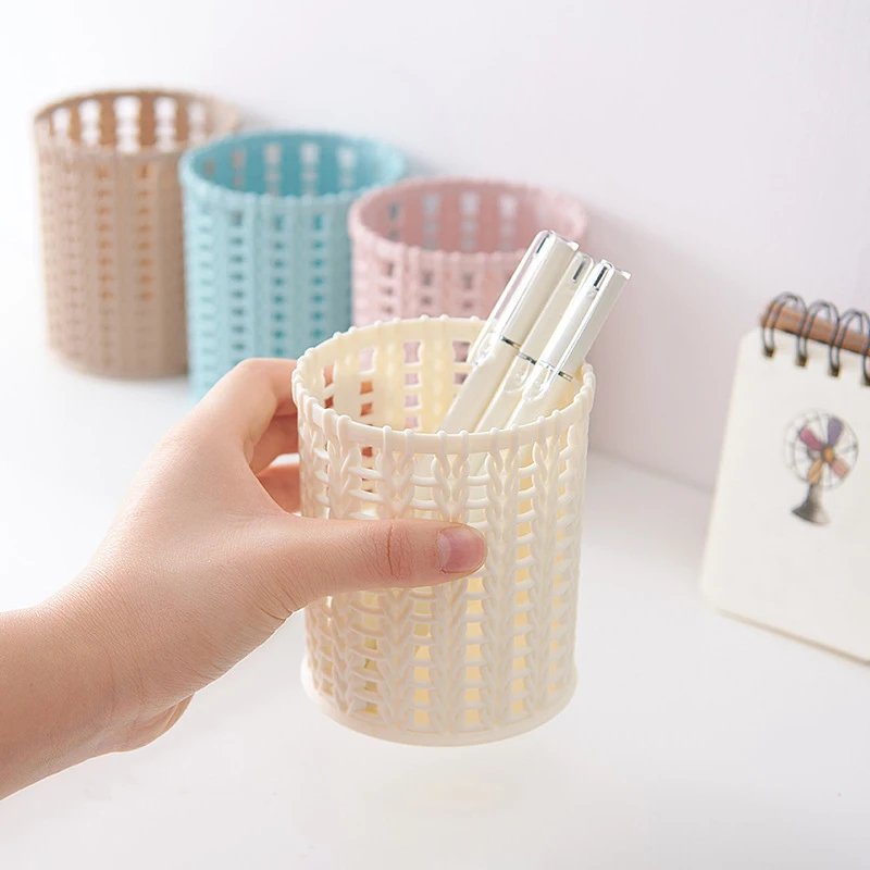 2 шт. пластиковая пустотелая ротанговая настольная коробка для хранения офисная