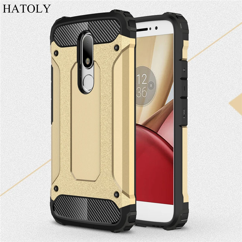 Hatoly СПС Coque Motorola Moto M Чехол Тяжелая Броня тонкий противоударный чехол силиконовый