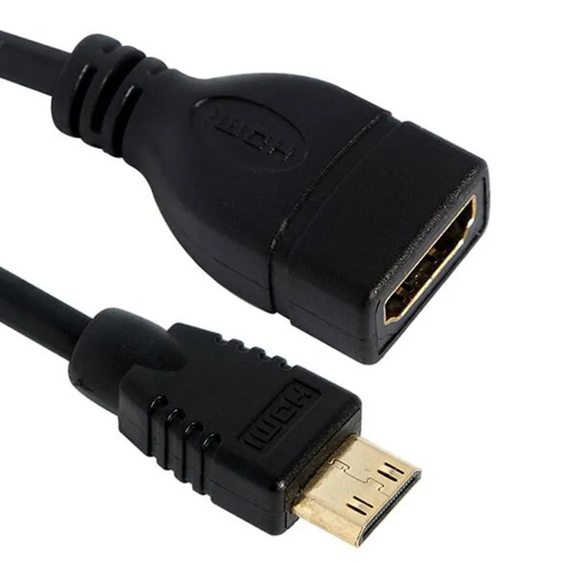 Стандартный 1080 P мини HDMI к HDMI кабель штекер к женскому конвертеру адаптер M-F Удлинительный переходник Кабель
