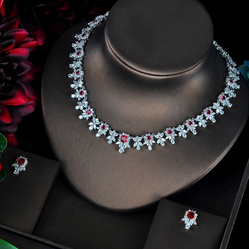 HIBRIDE элегантная бижутерия с цветочным дизайном наборы для женщин Свадебное