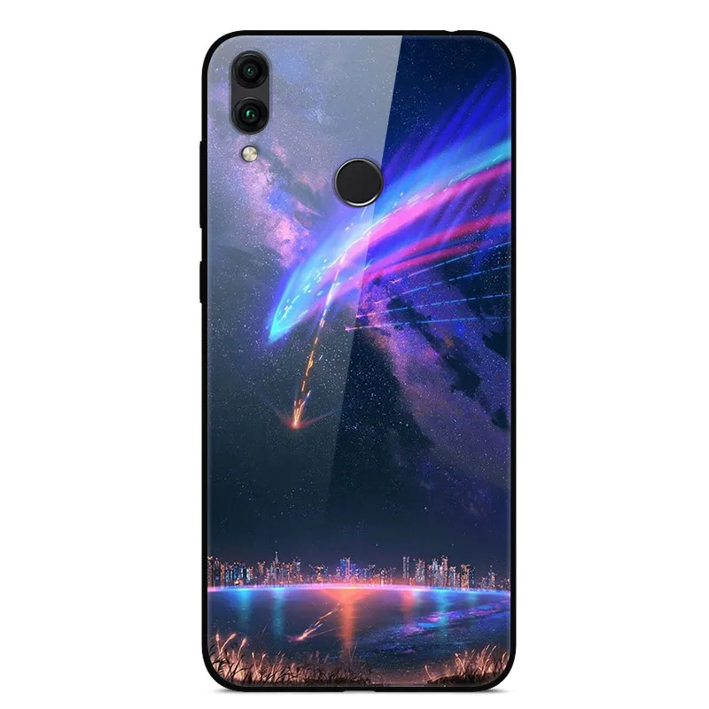2 Для huawei Honor 8C чехол Honor8C закаленное стекло чехол с рисунком чехол для телефона для huawei Honor 8C бампер на Honor 8 C BKK-L21 - Цвет: 2