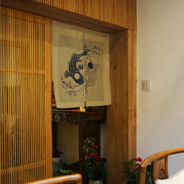 Дверная занавеска в стиле фэн шуй|bedroom door curtains|japanese curtainjapanese style curtain |